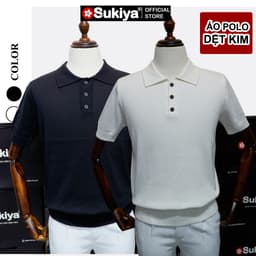 Thumbnail Áo POLO Len Dệt Kim SUKIYA Cao Câp Chất Cotton Thấm Hút mồ hôi  AL79 2