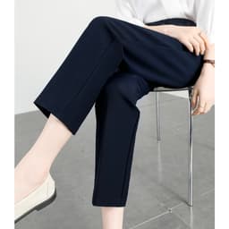 Thumbnail Quần tây đi học xanh đen, đen THOCA HOUSE quần baggy công sở form suông dài 3