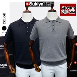 Thumbnail Áo POLO Len Dệt Kim SUKIYA Cao Câp Chất Cotton Thấm Hút mồ hôi  AL79 1