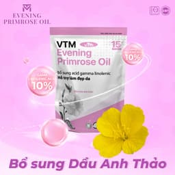 Thumbnail Viên uống tinh dầu hoa anh thảo VTM Evening Primrose Oil, hỗ trợ cân bằng nội tiết tố, làm đẹp da, tóc, móng - 45 viên 4