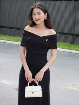 Thumbnail Đầm Nữ Trễ Vai Ôm Body Dáng Dài Dự Tiệc - YONRI DRESS - GOÛT DE JUN 2