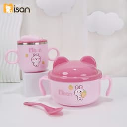 Thumbnail Combo Bát ăn dặm kèm thìa và Cốc ăn dặm giữ nhiệt KidAndMom Misan cao cấp cho bé 2