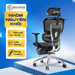 Thumbnail Ghế công thái học Nghia Furniture Caster, Lưới Wintex Hàn Quốc, Piston Class 4, Bảo hành 5 năm 1