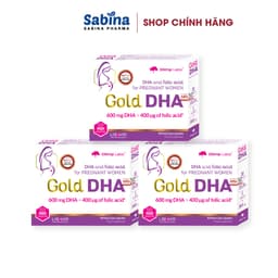 Thumbnail 3 hộp Gold DHA - Thực phẩm bảo vệ sức khỏe giúp bổ sung DHA cho bà bầu và cho con bú 25,35g (Olimp Labs) 1