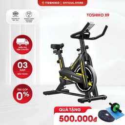 Thumbnail Xe đạp tập thể dục thể thao tại nhà TOSHIKO X9 cao cấp cảm biến nhịp hàng chính hãng tim bảo hành 3 năm 1