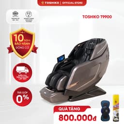Thumbnail Ghế massage trị liệu toàn thân Toshiko T9900 bảo hành 6 năm công nghệ con lăn 6D và túi khí cao cấp tặng quà hấp dẫn 1