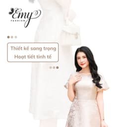 Thumbnail Đầm Thiết Kế EMY Thời Trang Cao Cấp EM7680 Đầm Gấm, Tùng Xòe Sang Chảnh Đi Tiệc 3