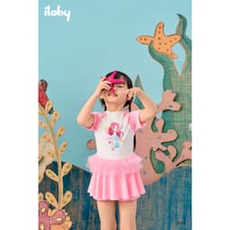 Thumbnail Set đồ bơi bé gái ILABY đồ bơi chất liệu thun lạnh thiết kế áo liền váy có lót quần [3169] 3