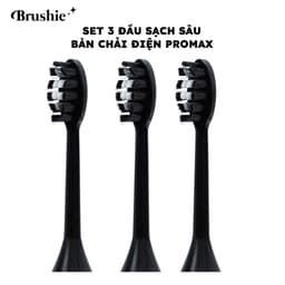 Thumbnail Set 3 đầu bàn chải thay thế Brushie Promax sạch sâu siêu tiết kiệm 1