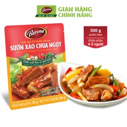 Thumbnail Gia Vị Sườn Xào Chua Ngọt Barona 80g ướp ngon chuẩn vị không cần nêm nếm 3