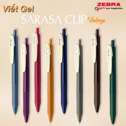 Thumbnail Bút Gel Zebra Sarasa Clip Vintage 0.5mm - 10 Màu Cổ Điển, Mực Gốc Nước, Công Nghệ Nhật Bản [Chính Hãng] 3