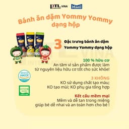 Thumbnail Bánh ăn dặm MAEIL Yommy Yommy Hàn Quốc hữu cơ dễ tan trong miệng bổ sung canxi cho bé 42g 3