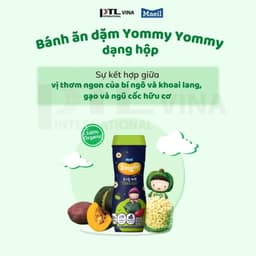 Thumbnail Bánh ăn dặm MAEIL Yommy Yommy Hàn Quốc hữu cơ dễ tan trong miệng bổ sung canxi cho bé 42g 4