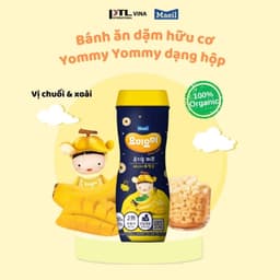Thumbnail Bánh ăn dặm Maeil Hàn Quốc hữu cơ vị chuối mix xoài bổ sung canxi, vitamin, đề kháng hộp 42G 3