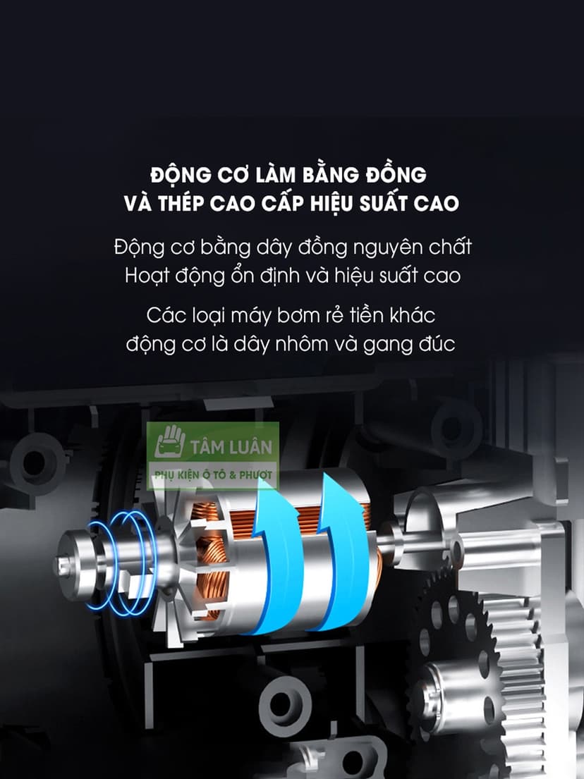 Ảnh Bơm ô tô, bơm lốp xe hơi oto tự động ngắt, đồng hồ cơ điện 12 V Suitu - Tâm Luân phụ kiện ô tô và phượt 4