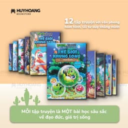 Thumbnail Sách Plants vs Zombies, Trái cây đại chiến zombie, Thế giới khủng long, Truyện tranh cho bé 1