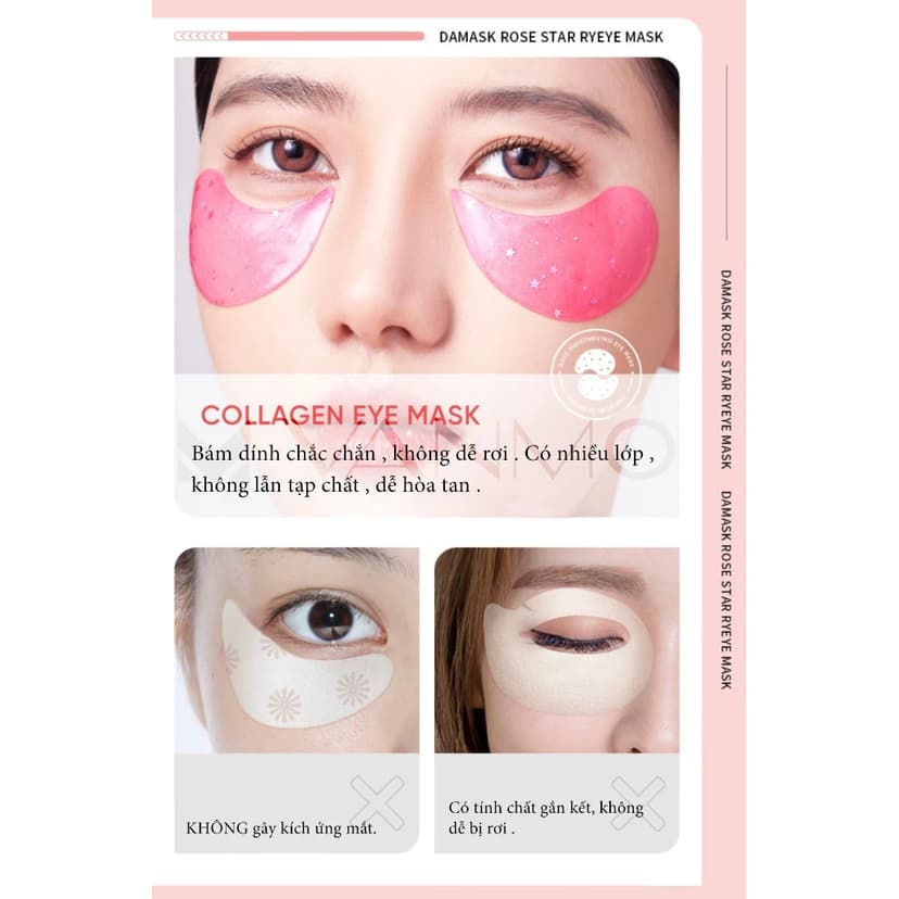 Ảnh Mặt nạ mắt SADOER STARRY EYE chiết xuất hoa hồng làm giảm quầng thâm mắt 2