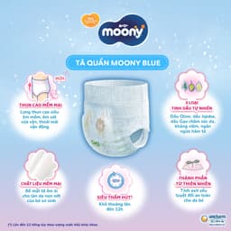 Thumbnail Bộ 3 Tã quần cao cấp Moony Bé Trai L44/XL38/XXL26/XXXL14 - Nhập khẩu Nhật Bản 4