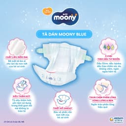 Thumbnail Tã dán cao cấp Moony 3S dành cho trẻ sơ sinh dưới 3 KG NB30 2
