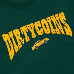 Thumbnail Áo thun Dirtycoins Western Logo Print Green 2