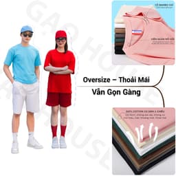 Thumbnail Đồ đi Biển Áo Nhóm Sắc màu Gạo House, In áo nhóm,áo đi biển theo yêu cầu, miễn phí in ấn và thiết kế 1