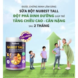 Thumbnail Thực Phẩm Bổ Sung Sữa Bột NuBest Tall -  Hỗ Trợ Tiềm Năng Phát Triển Cho Trẻ Từ 3 Tuổi 2