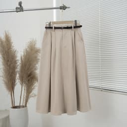 Thumbnail Chân Váy Kaki 2328, Kiểu Dáng Xòe, Thiết Kế Cạp Bán Chun Co Giãn Dễ Mặc 4