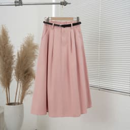 Thumbnail Chân Váy Kaki 2328, Kiểu Dáng Xòe, Thiết Kế Cạp Bán Chun Co Giãn Dễ Mặc 3