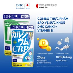 Thumbnail Combo Thực phẩm bảo vệ sức khoẻ DHC CANXI + VITAMIN D (60 ngày) - Dạng viên uống hỗ trợ bổ sung Canxi + Vitamin D 2