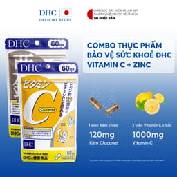 Thumbnail Combo Thực phẩm bảo vệ sức khoẻ DHC VITAMIN C + ZinC (60 ngày) - Dạng viên uống hỗ trợ bổ sung Vitamin C + Kẽm 2