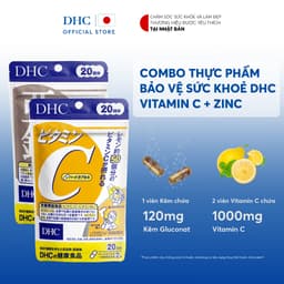 Thumbnail Combo Thực phẩm bảo vệ sức khoẻ DHC VITAMIN C + ZinC (20 ngày) - Dạng viên uống hỗ trợ bổ sung Vitamin C + Kẽm 2
