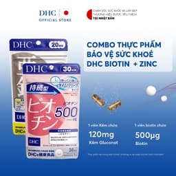 Thumbnail Combo Thực phẩm bảo vệ sức khoẻ DHC BIOTIN (30 ngày) + ZinC (20 ngày) - Dạng viên uống hỗ trợ bổ sung Biotin + Kẽm 1
