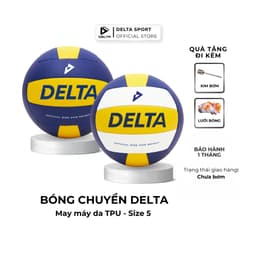 Thumbnail Bóng Chuyền DELTA May Máy Size 5 Da TPU Êm Dịu Nhẹ Chống Nước Tốt Phù Hợp Tập Luyện DELTABC01 1