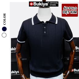 Thumbnail Áo Polo Nam SUKIYA Kẻ Cổ Áo Polo Len Dệt Kim Chất Liệu Sợi Mát Mẻ Kiểu Dáng Thanh Lịch AL105 3