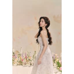 Thumbnail Đầm 2 dây xếp ly bung họa tiết 1R11.2503OG, váy 2 dấy maxi dáng dài, xếp ly eo tôn dáng nữ tính đáng yêu cho nàng JM 3