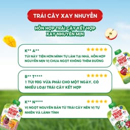 Thumbnail Combo 5 Túi Trái Cây Xay Nhuyễn Nguyên Chất - 100% trái cây thật - ANDROS FRUIT ME UP - 90gx5 3