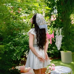 Thumbnail Đầm tay bồng cổ tim phối nơ thắt eo tôn dáng màu trắng INDIGO dể thương nhẹ nhàng - Simple Twist 3