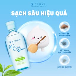 Thumbnail Bộ 02 Nước tẩy trang Micellar Giảm Bóng Nhờn Senka All Clear Water Fresh 230ml/chai 1