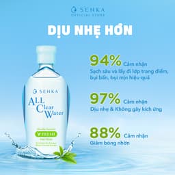 Thumbnail Bộ 02 Nước tẩy trang Micellar Giảm Bóng Nhờn Senka All Clear Water Fresh 230ml/chai 3