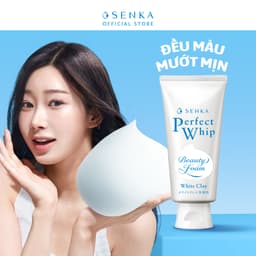 Thumbnail Sữa rửa mặt đều màu mướt mịn SENKA PERFECT WHIP white clay 120g 1