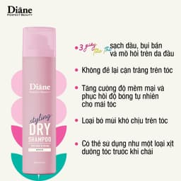 Thumbnail Dầu Gội Khô Tạo Kiểu Làm Mềm Và Bóng Tóc Diane Perfect Beauty Styling Smooth & Shine 95g 2