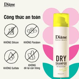 Thumbnail Dầu gội khô tóc tơi phồng mềm mại không bết dính Diane Perfect Beauty Dry Shampoo Fresh Citrus & Pear 1