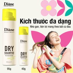 Thumbnail Dầu gội khô tóc tơi phồng mềm mại không bết dính Diane Perfect Beauty Dry Shampoo Fresh Citrus & Pear 2