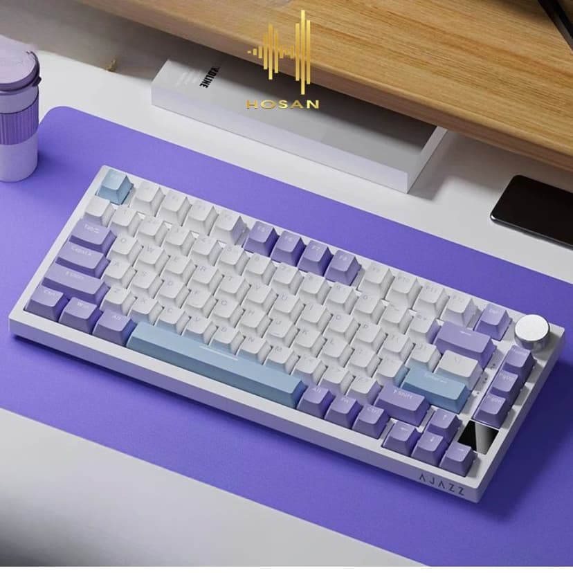 Ảnh Bàn Phím Cơ Không Dây Và Có Dây HOSAN AJAZZ AK820 / AK820 Pro / AK820 AS Có Nút Vặn Tiện Lợi 1