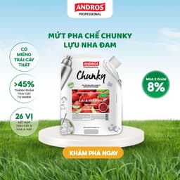 Thumbnail Mứt Pha Chế Lựu & Nha Đam - Có Miếng Trái Cây Thật - Nguyên liệu pha chế - ANDROS CHUNKY - 1 KG 1