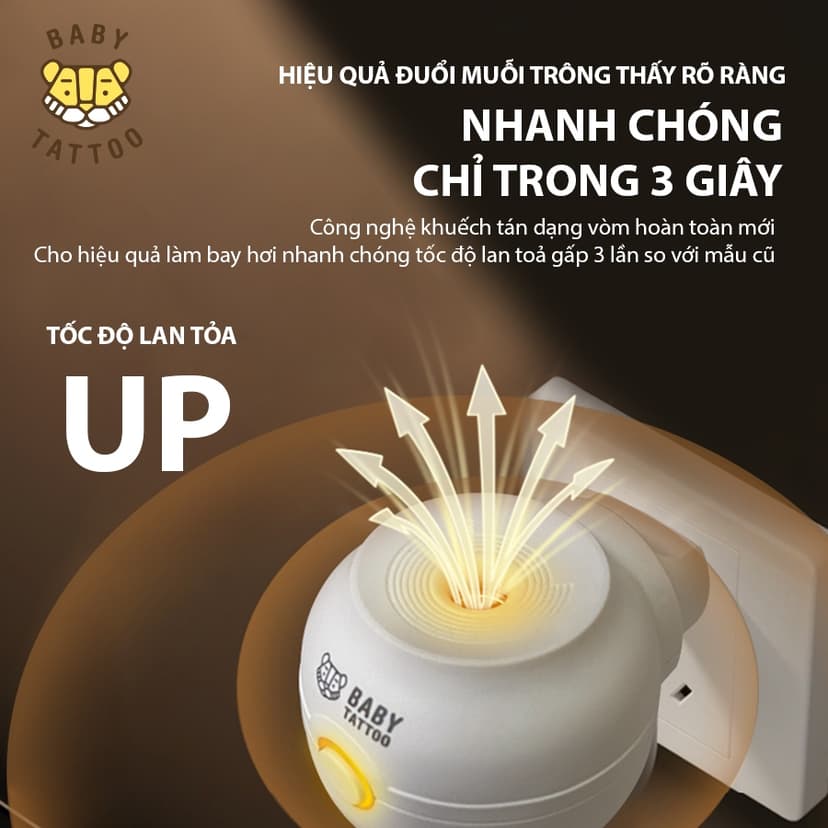 Ảnh BABY TATTOO Tinh Dầu Đuổi Muỗi Bổ Sung, Không Khói Không Mùi An Toàn Cho Bé, Chống Muỗi Tuyệt Đối 4