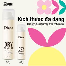 Thumbnail Dầu gội khô sạch dầu tơi tóc không bết dính Diane Perfect Beauty Dry Shampoo Fragrance Free 2