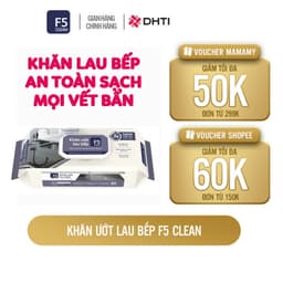 Thumbnail Khăn ướt lau bếp F5 Clean sạch mùi bếp khó chịu, an toàn cho da tay và không để lại chất tồn dư 2