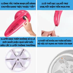 Thumbnail Máy cắt lông xù quần áo ENZO cầm tay,loại bỏ bụi bẩn ,lưỡi dao sắc bén,cắt sạch mọi loại lông xơ vải,an toàn tuyệt đối 4