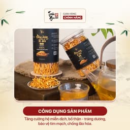 Thumbnail Đông trùng hạ thảo tự nhiên sấy thăng hoa Triệu Gia tăng cường sức khỏe cải thiện lão hóa sợi gãy - Lọ 35gr, 50gr. 2